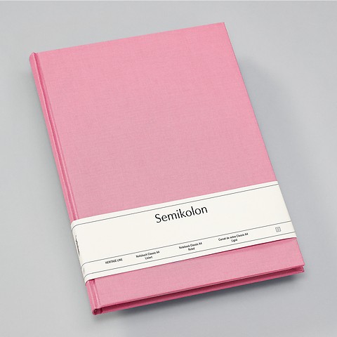 Notizbuch Classic mit Buchleinenbezug Flamingo A4 Liniert