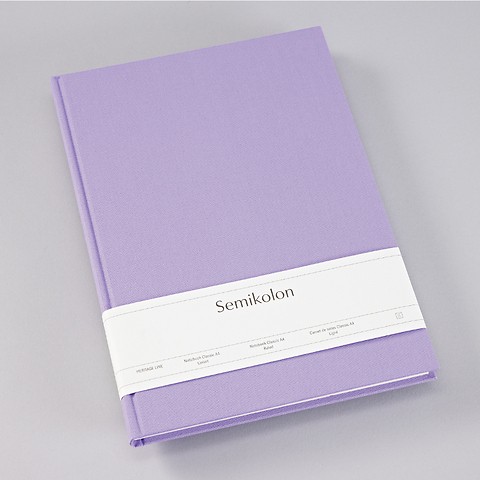 Notizbuch Classic mit Buchleinenbezug Lilac Silk A4 Liniert