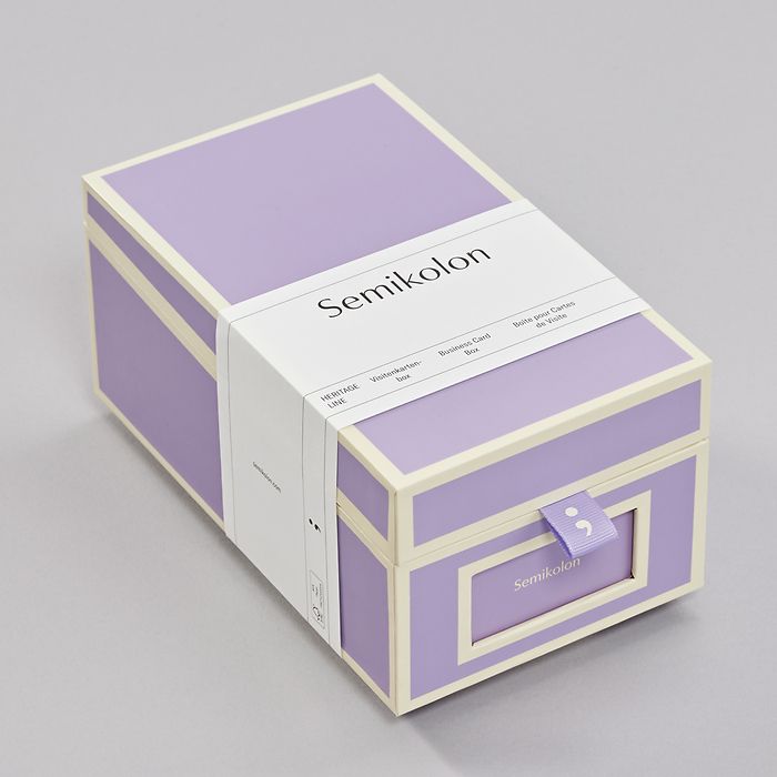 Visitenkartenbox, lilac silk